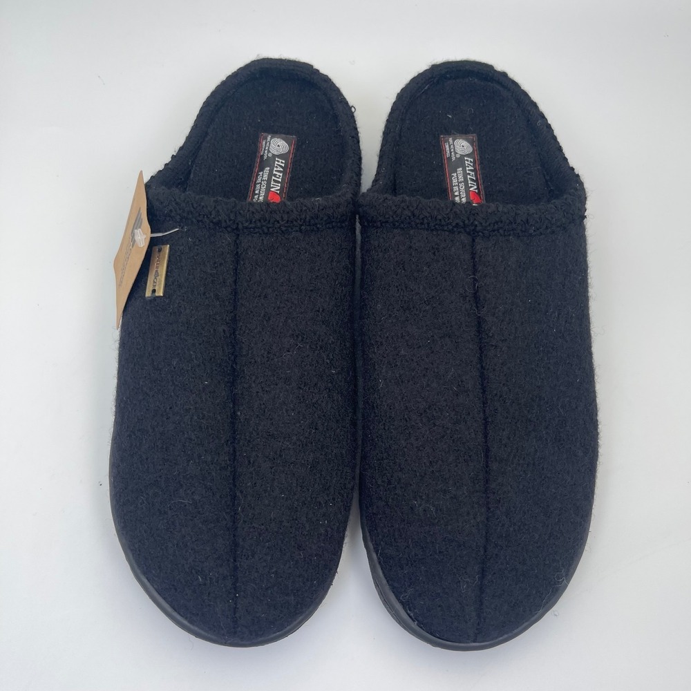 Haflinger Slipper Clogs Mules Men's Size EU 47 Pure New Wool Slip-Resistant